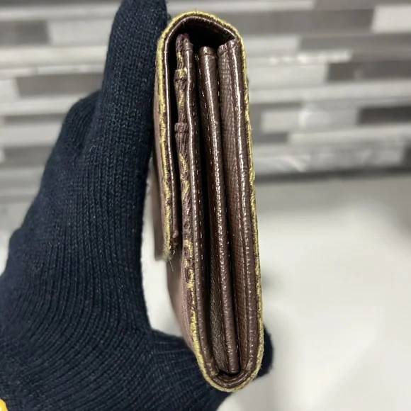 Louis Vuitton Brown Denim Wallet - Picture 4 of 7